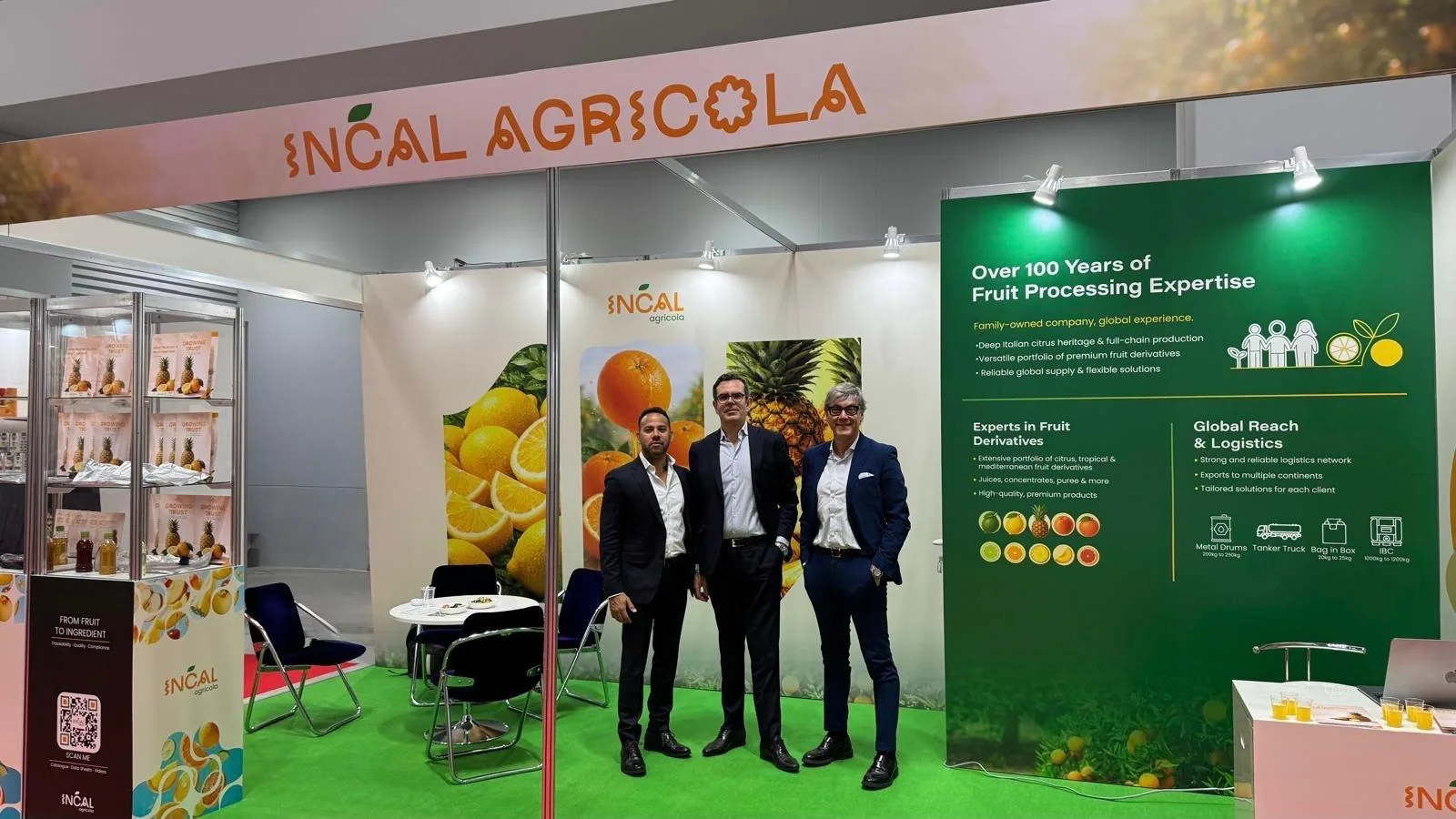 INCAL Agricola team presenting the company at FOODEX Japan 2026