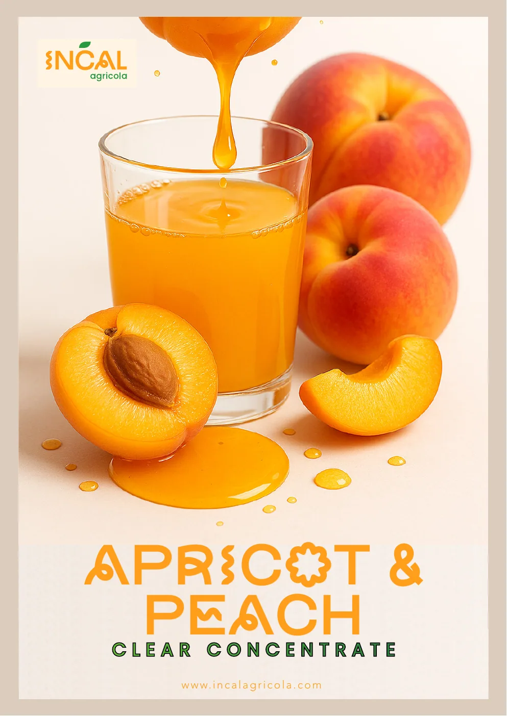 Peach & Apricot Clear Concentrates flyer cover